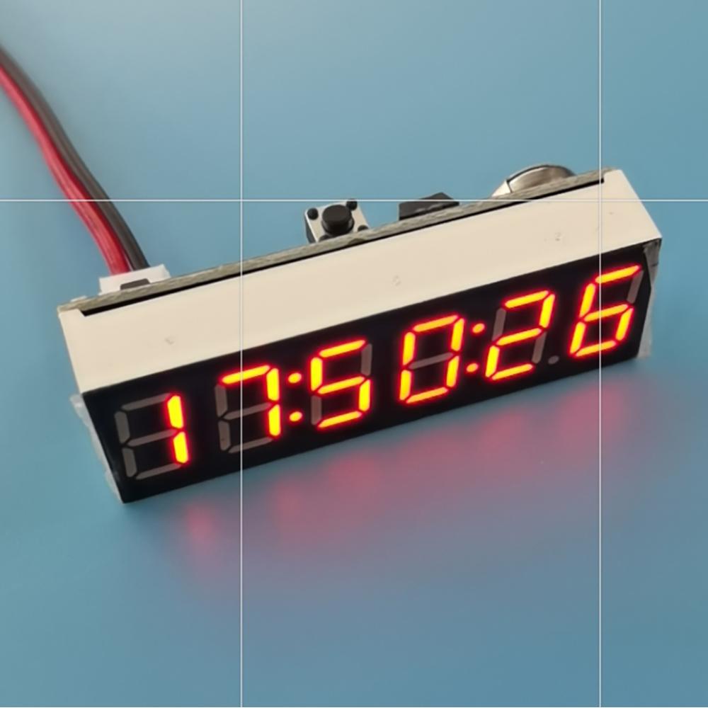 

0.36 дюйма 6-бітний Годинник Світлодіодний Цифровий Електронний Годинник З модулем другого дисплею Пам ять при вимкненні живлення Регулювання яскравості DC 5V 12V