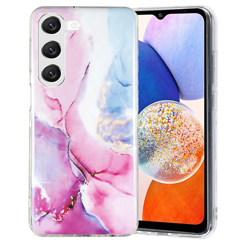 For Samsung Galaxy A14 5G/4G IMD Marble Pattern TPU Case Drop Resistant Back Protector Phone Cover