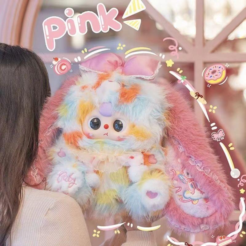 Baby Drei Plüschpuppe Beliebte Lili Kaninchenstadt V5 400% Niedliches Plüschkaninchen Schreibtischornament Kinder Überraschungsgeschenkartikel