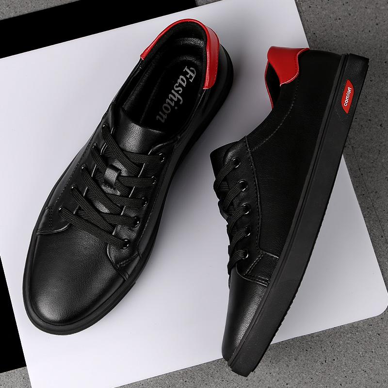 Vysoce kvalitní pánské boty z pravé kůže Luxusní tenisky Pánské Jarní & Podzimní Módní boty Pánská Značková Obuv Ležérní boty