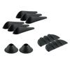 Brand New Exquisite High Quality Car Wind Noise Spoiler Sticker 10Pcs Black Fairing Body Reduction Plastic Most Cars