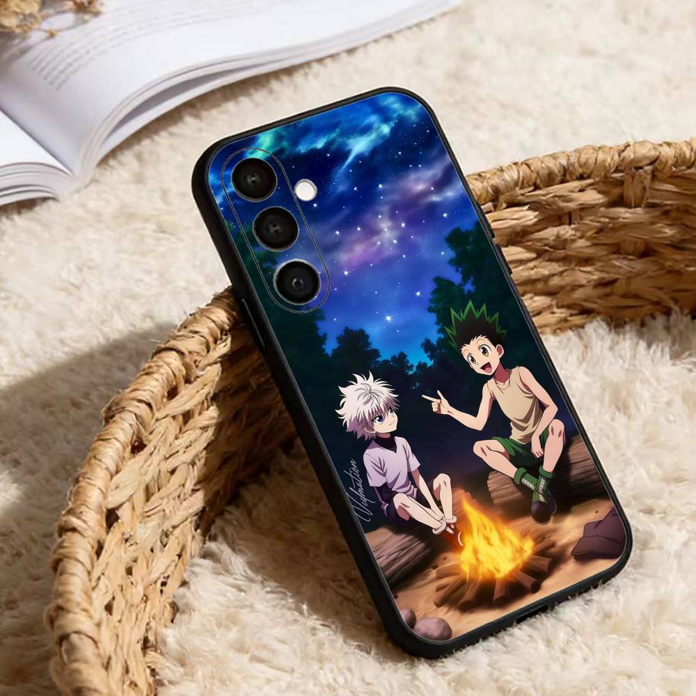 Gon & Killua Hunter X Hunter Phone Case For Samsung Galaxy A13,21s,22,31,32,52,53,71,72,73,Soft Black Cover