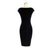 Womens Elegant Fashion Summer V Neck Stripe Party Bodycon Pencil Dress Office
