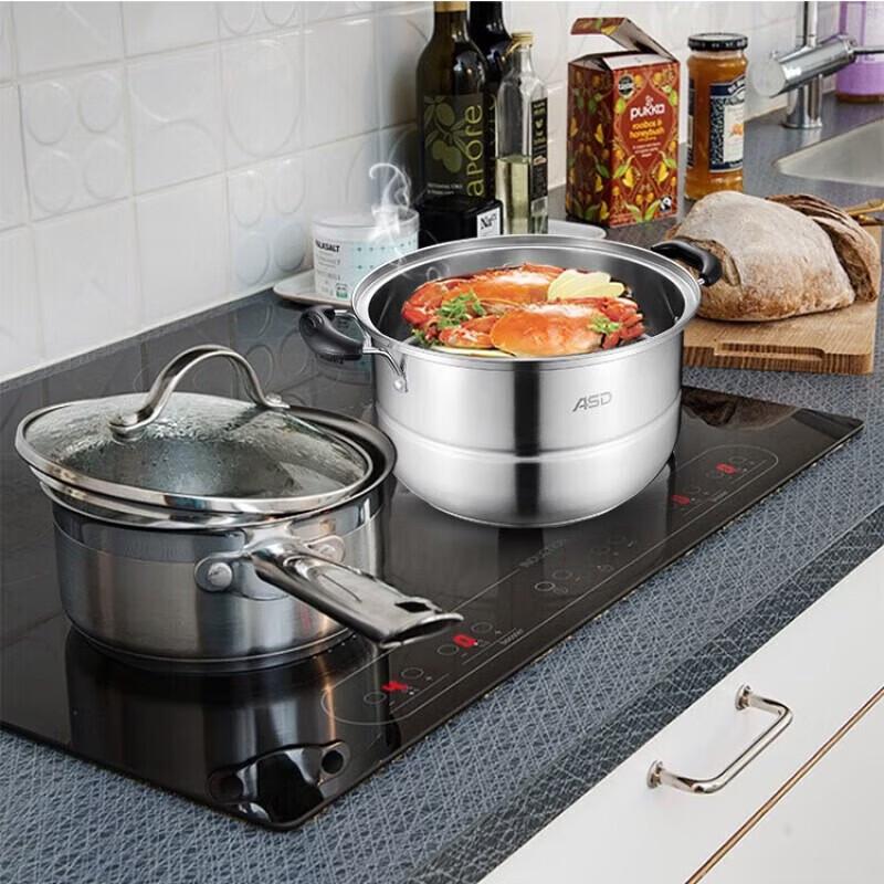 ASD 304 Stainless Steel 2-Layer Steamer Pot