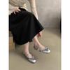 Fashion Summer Designer Sequined Decorative Women's Muller Shoes Casual Outdoor Ladies Low Heels Fashion Mary Jane Shoes Women