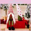 Charming Cartoon Snowflake Hat Gnome Doll With Gift Box Legs For Festive Cheer