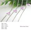 SS6 - SS16 Glitter Sew - On Rhinestone Cup Chain Crystal Cup Chain Rhinestone Trimming for Decoration