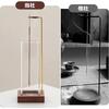 Incense Holder Stylish Ash-resistant Stand Glass Compatible Candles Suitable Long Burner Tea Ceremony Purification Study Meditation Entrance Room (A)