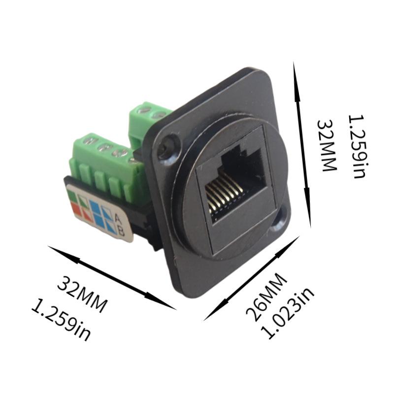 Cat5E Rj45 Network Cable Scoket Installation Module Shielded Solder-Free Network Cable Extender Cat 5 Panel Connector