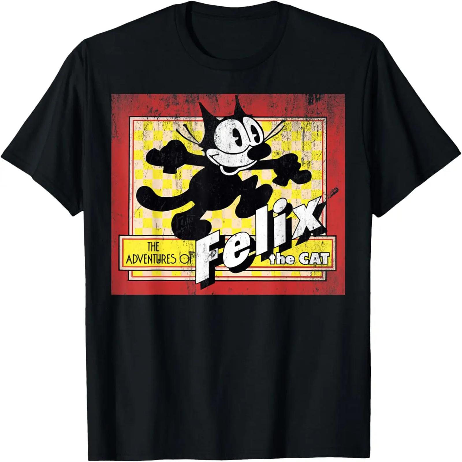 

Felix Cat, The Classic Vintage Nostalgic Cartoon T-Shirt XXXXXL чорний