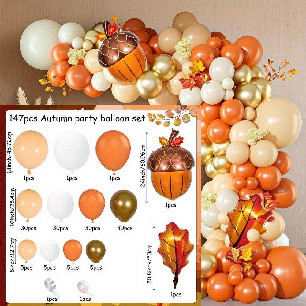 

147 Sets of Autumn Balloon Arch Gate Kits Suitable for Various Occasions Such As Birthdays Autumn Thanksgiving Harvest and More Other