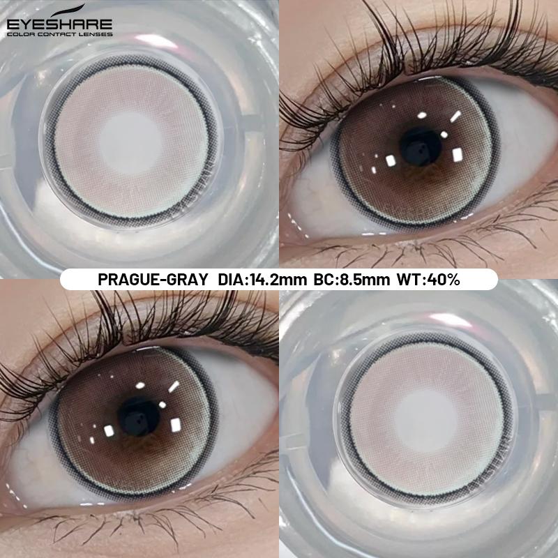 1 Pair Korean Lenses Colorful Contact Lenses for Eyes Cosplay Eye Lenses Green Contacts Purple Lenses Yearly Use Lens