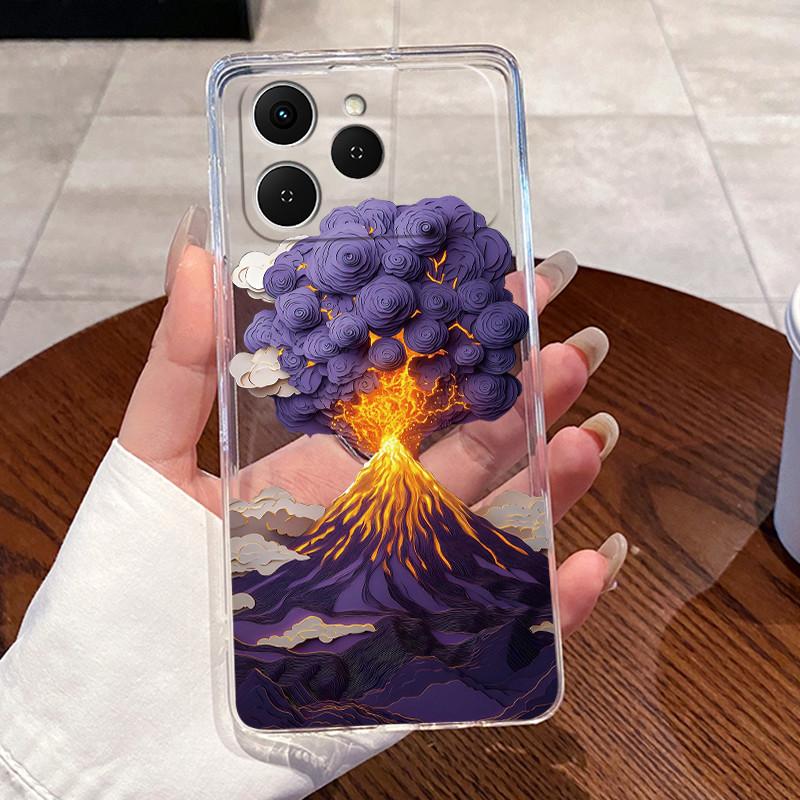 For Tecno Spark 40 4G KM5 Cases Clear Silicone Soft TPU Jelly Casing Cover Tecno Spark40 4G Cute Rabbit Cat Dinasaur Phone Case