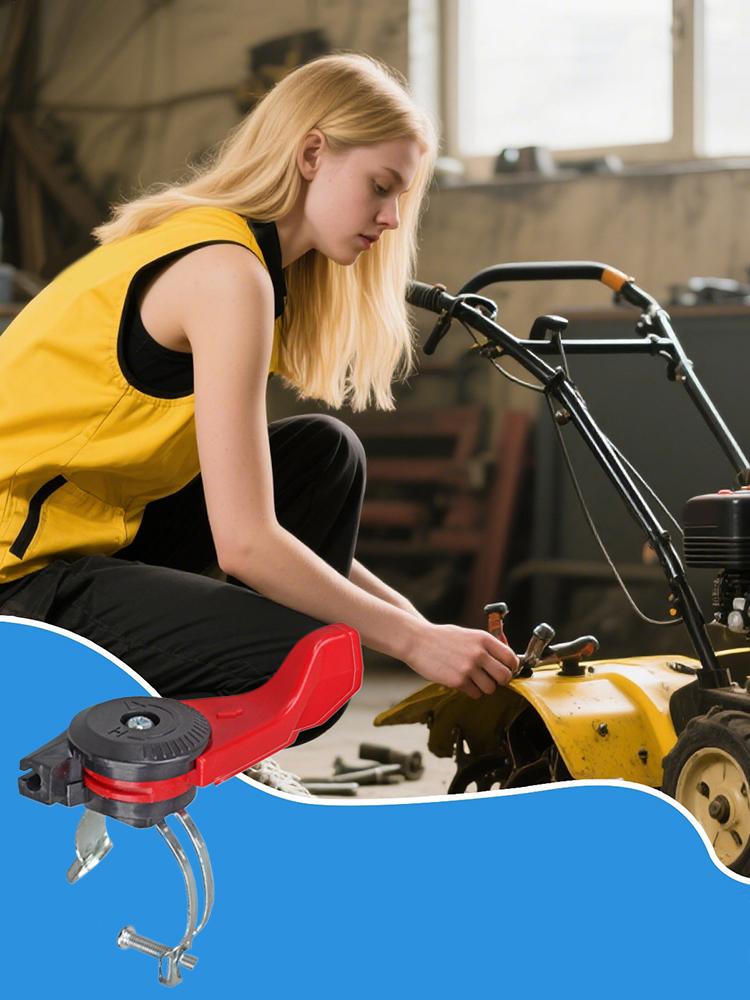 Throttle Control Switches Lawnmower Throttle Lever Assembly Accelerator Parts Assistant Attachment for Trowel Micro-Tiller Mower