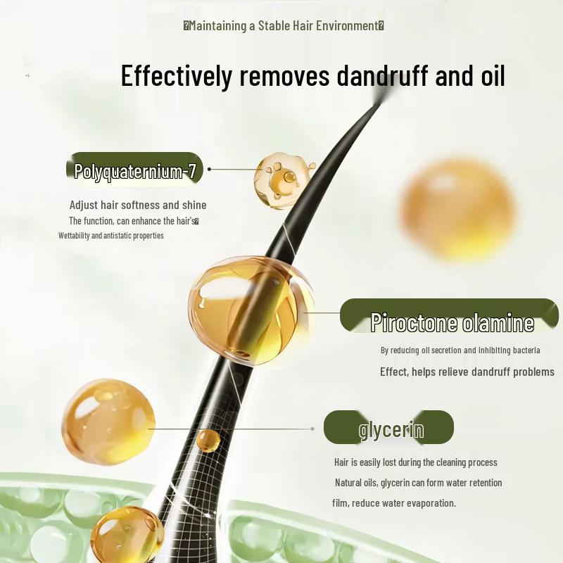 Yueran Youxiang 850ml Anti-Dandruff Barber Shampoo - Refreshing, Volumizing, Oil Control Formula