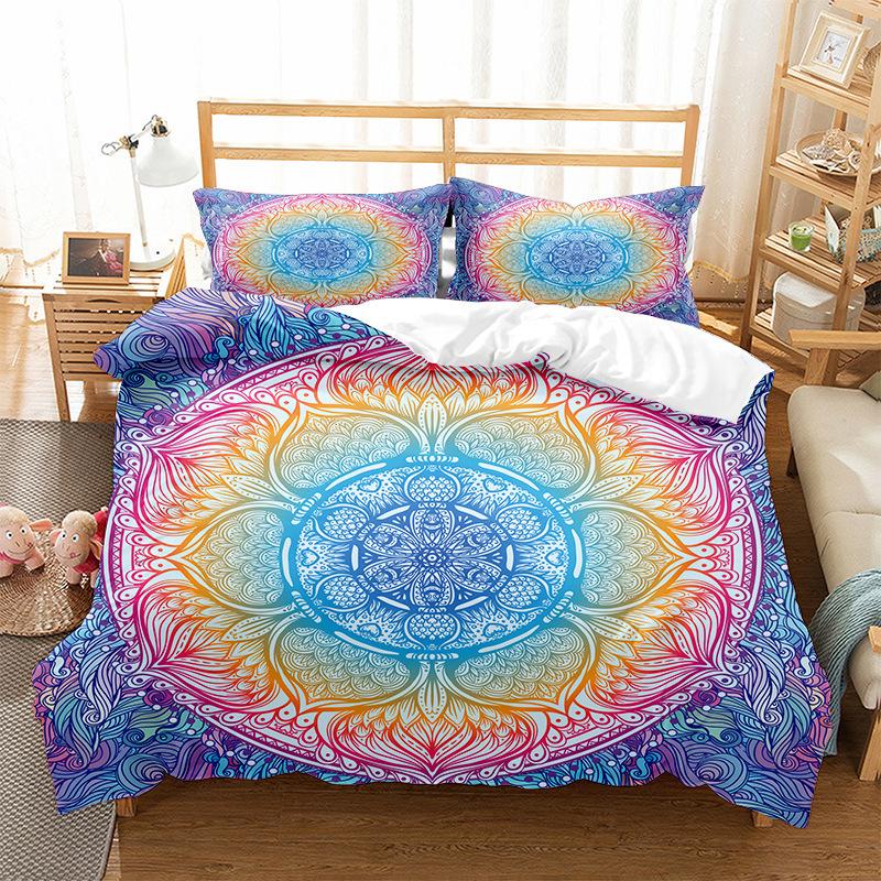 Fashion technology printing, 3D digital printing, bedding, duvet covers, pillowcases, three-piece sets