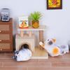 Creative Cute Cartoon Resin Cats Mini Ornaments Crafts Home Decoration Background Props Desktop Small Ornaments Gifts