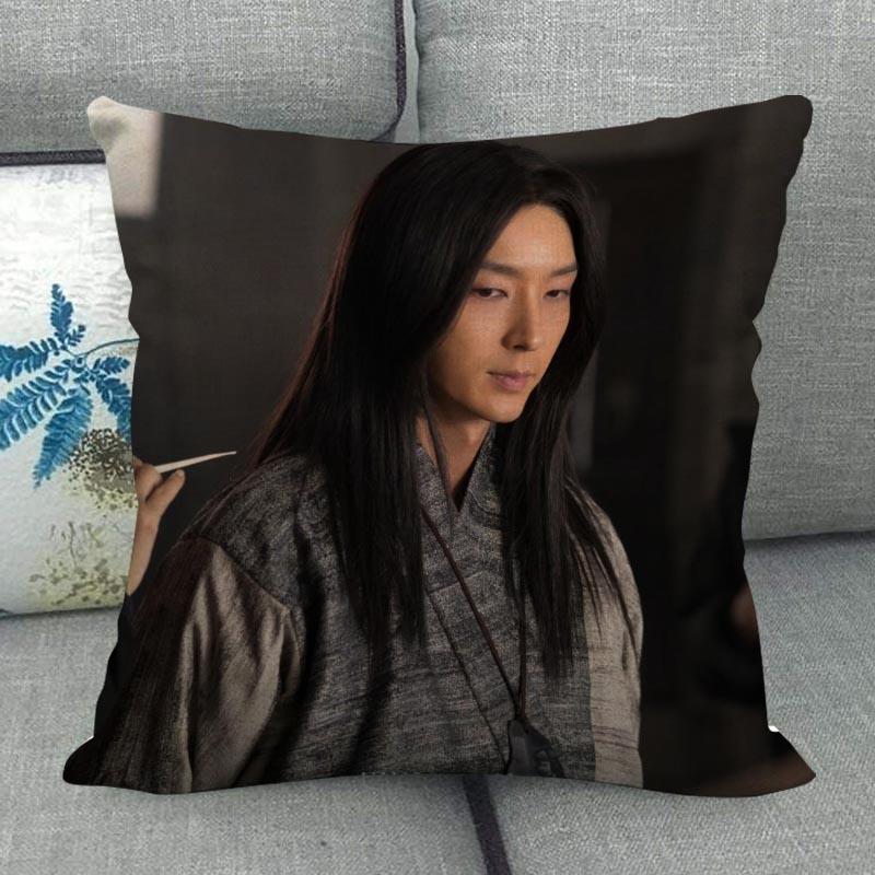 LEE JOON GI Pillowcase Home Textile Cotton Linen Fabric 45x45cm One Side Decoration Pillow Cover New WJY12.25