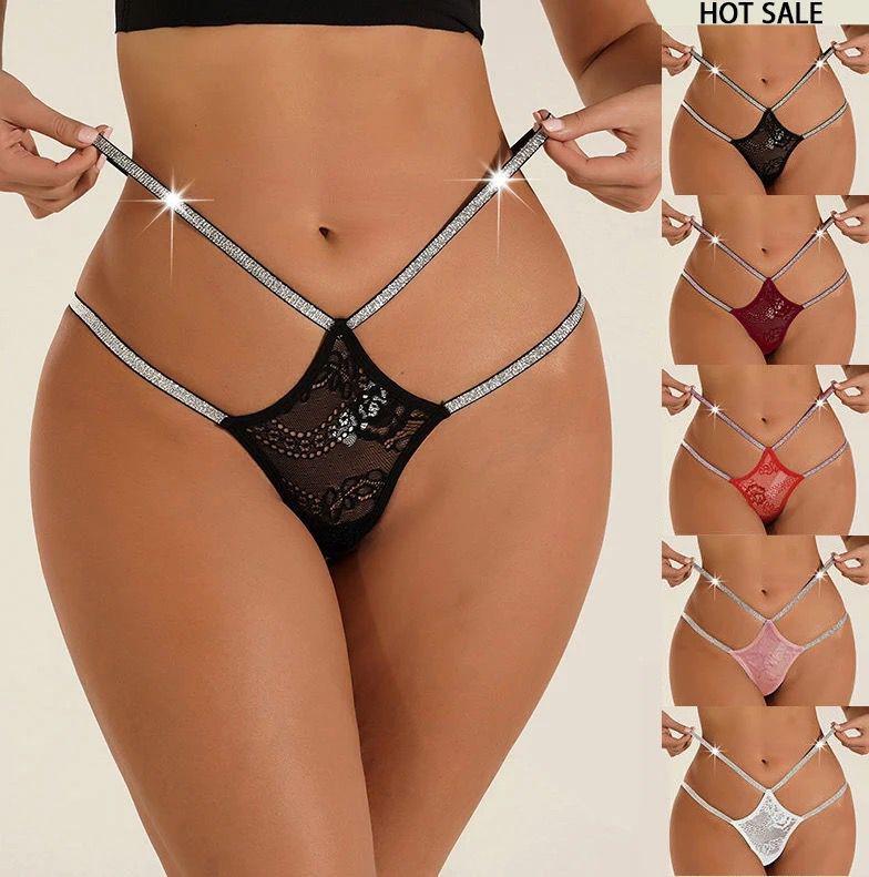 European Style Multi-size Colorful Crotchless Lace Underwear for Men and Women