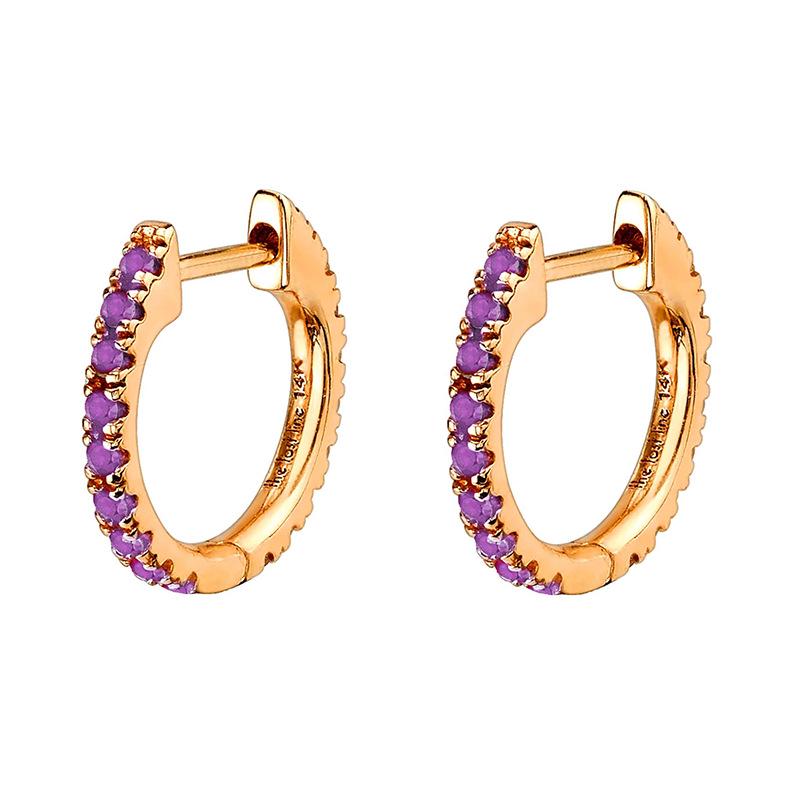 Cross-Border Elegant Women's Zircon Ear Cuffs and Hoops
