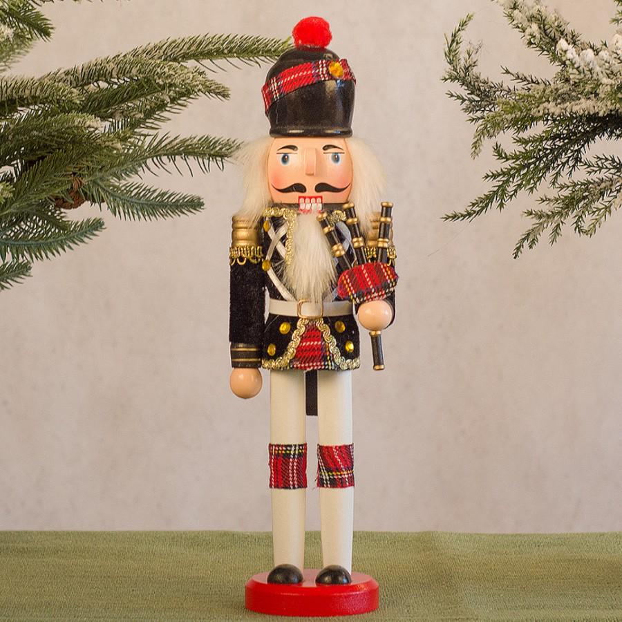 30CM Wooden Nutcracker Ornament for Christmas - Creative Home Decor