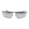 Fendi Half Frame Design Metal Rectangular Sunglasses Men Sunglasses Silver FE40141U-6017C