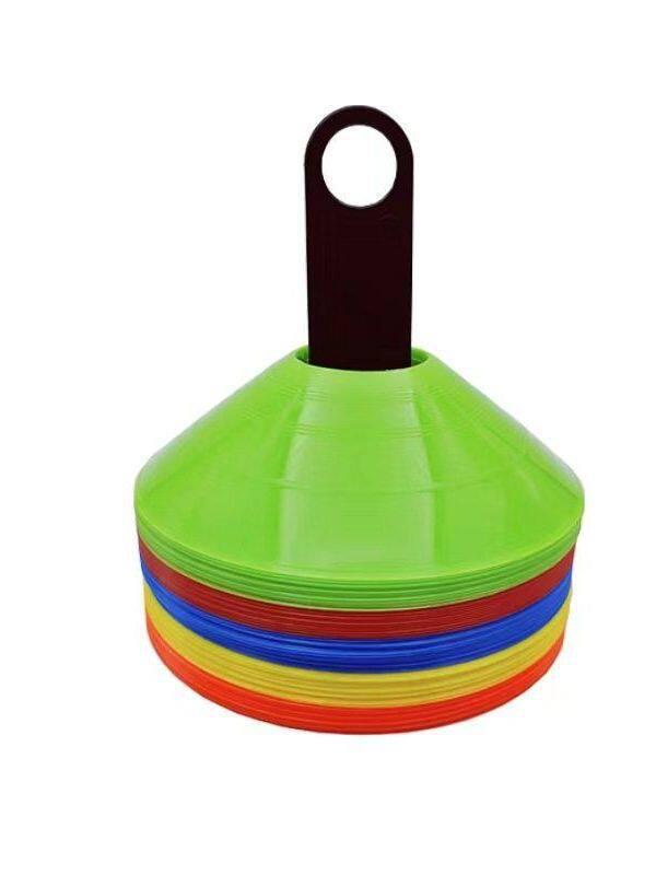 Thickened Football Training Cones - Student Marker Discs for Obstacle Courses & Drills