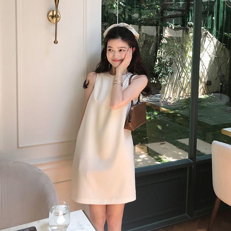 2026 Summer Chic Sleeveless Petite French Love Dress S (Recommended for 80-100 lbs)