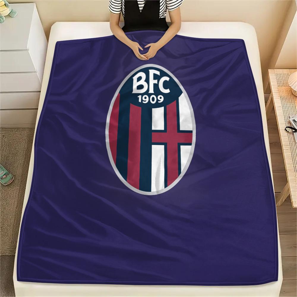 AS Bologna Calcio  Print Flannel Blanket, High Quality Comfortable for All Seasons, Home Decor, Warmth and Comfort