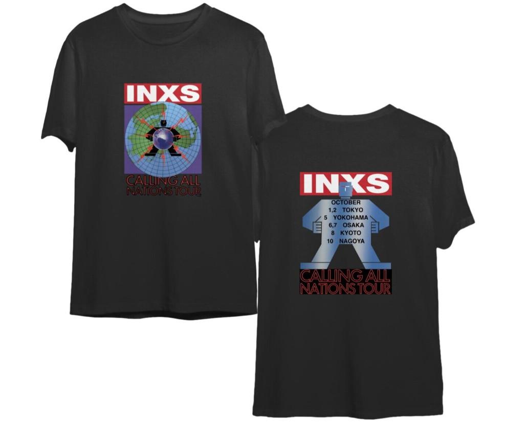 1988 INXS Calling All Nations Tour Shirt INXS Japan Tour 1988 T-shirt XXL