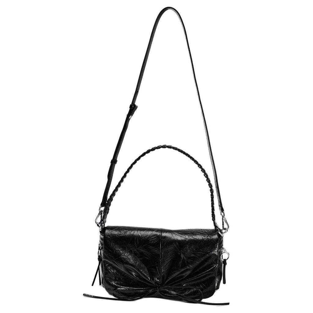 New ZARA PU Shoulder Bag Small Women's Black 16835410-35