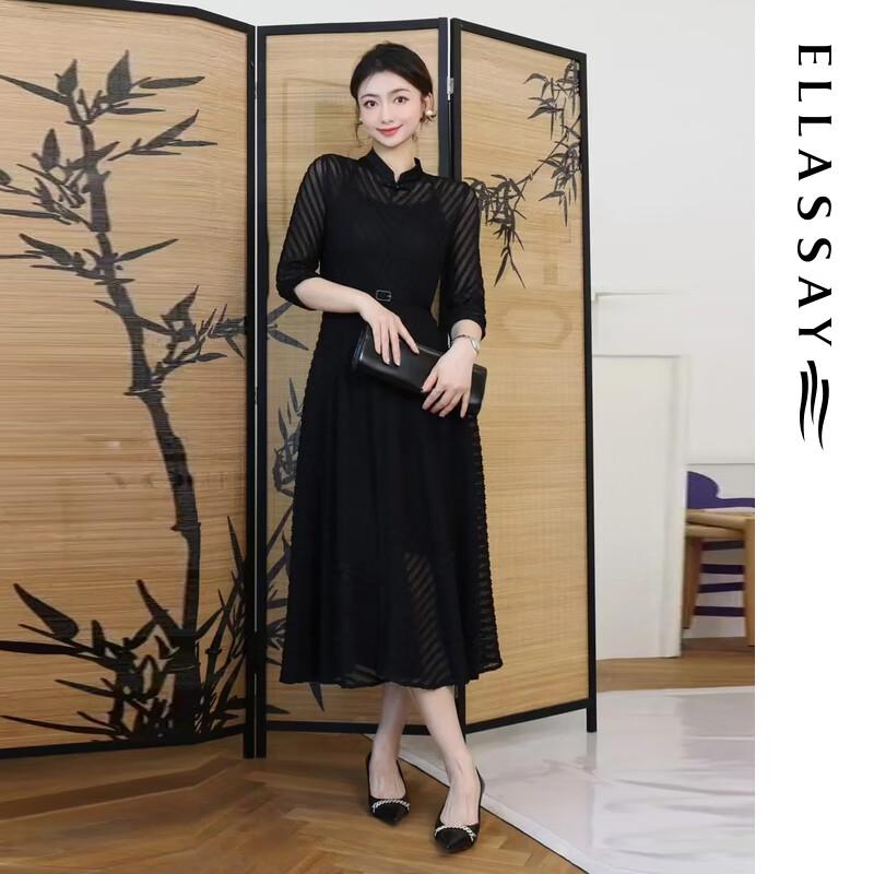 

ELLASSAY Женское платье в стиле ранней осени, новое, в китайском стиле, винтажное, элегантное M