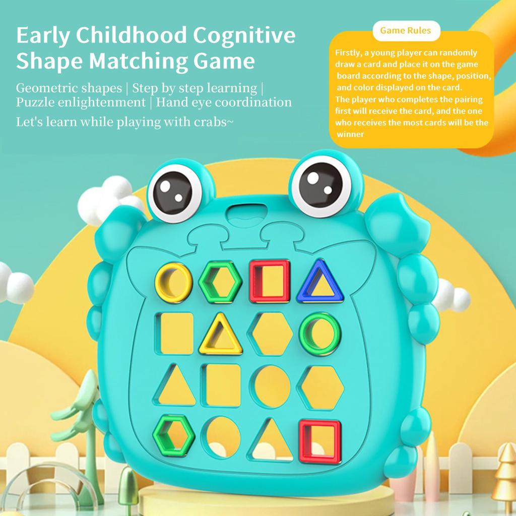 Crab Geometric Figure Matching Two-player Parent-child Interactive Game