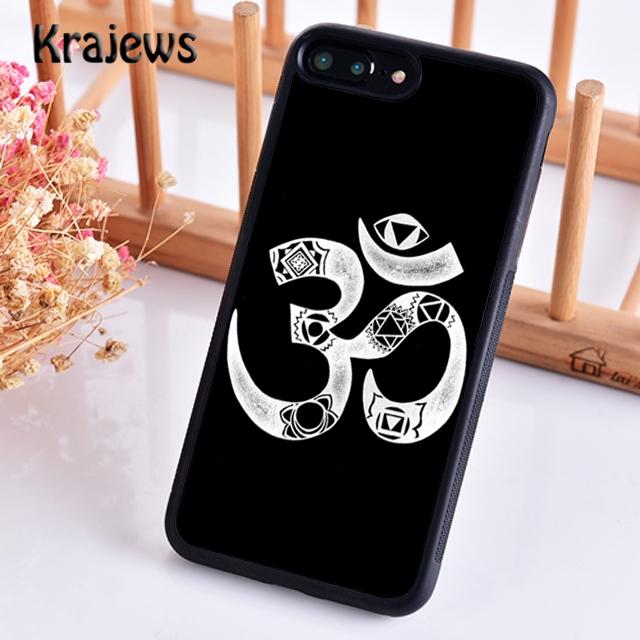 Krajews Aum Om Namaste Symbol Zen Yoga Soft Phone Case For iPhone 14 5 6s 7 8 Plus X XR XS 11 12 13 Pro Max Samsung S21 S22ultra