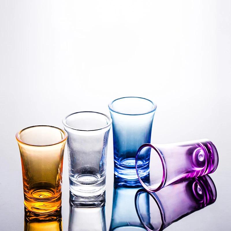NEW 6 PCS Shot Glass Plastic Spirits Shot Cup Party Bar Club Drinking Tool Wedding Wine Glasses Cocktail Pint Bullet Vodka Cups