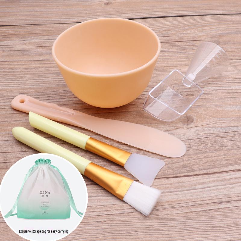 

Силіконовий набір для DIY маски для краси: Миска, Пензель, Паличка та Мірна Ложка