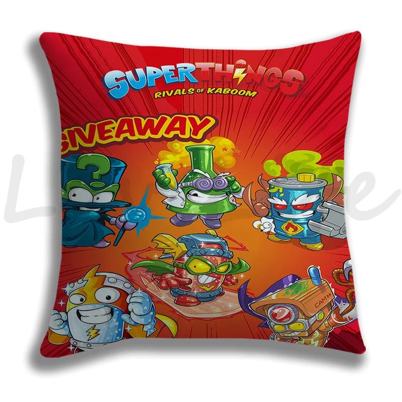 Superthings Pillow Case Single Sides Pillowcase Home Pillowcase Decorative Sofa Pillow Cover Bedroom Car Protection Pillow Case