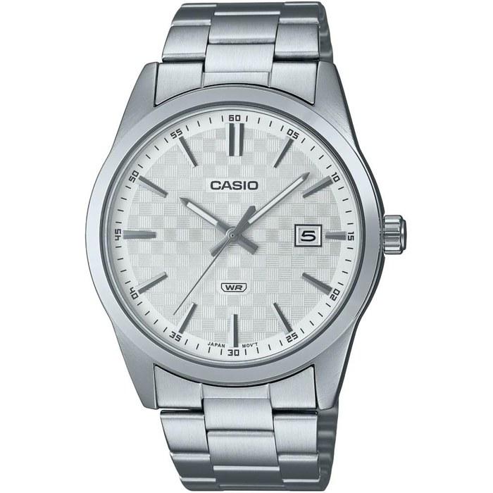 Casio Men's Watch - MTP-VD02B-1EUDF (Black Dial, Silver/White)