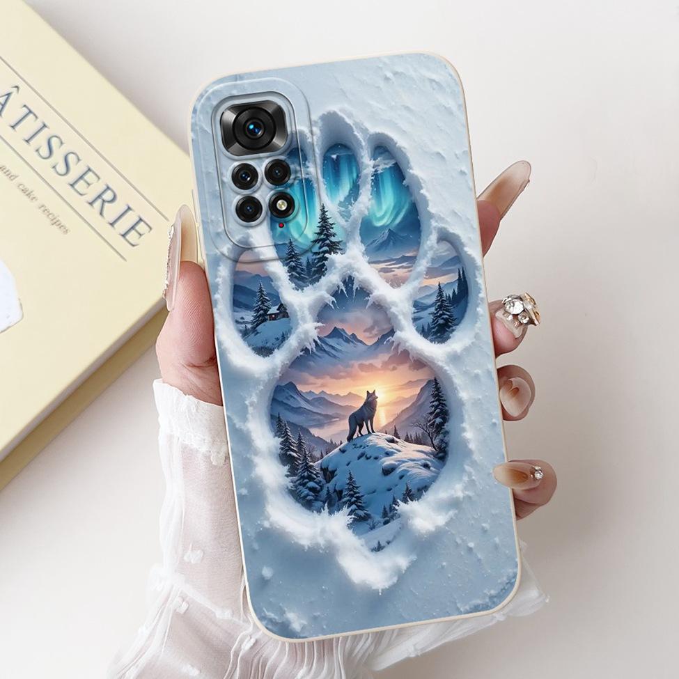 6.67'' Global For Redmi Note 11 Pro Case Silicone Fashion Luxury Cute Cat Painted Shockproof Phone Case For Redmi Note 11 Pro 5G