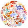 50 Cartoon Hand-painted Goldfish Graffiti Stickers Creative Hand Account Decoration Stickers Water Cup Mobile Phone Waterproof Stickers