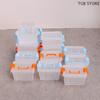 5Pcs Mini Clear Storage Box Toolbox Model Dollhouse Home Home Decoration Dolls House Micro Scene Decor Props