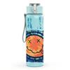 1PC Nirvana Blue Smiley Face 750ml sports water bottle leakproof straw lid outdoor office home