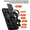 Magnetic Case For Honor X6c 4G / X5b / X5b Plus Ring Holder Foldable Kickstand TPU PC Phone Cover with Camera Lens Slider