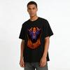 Halloween Scary Vampire Print Casual Loose Festival Vibe Top Pure cotton T-shirt