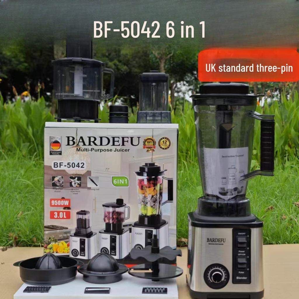 3L 6-in-1 Stainless Steel Multi-Function Blender: Juicer, Meat Grinder, and Wall Breaker
