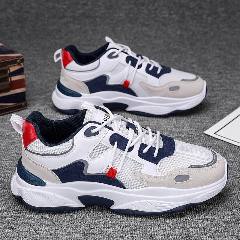 Spring New Men's Shoes Breathable Mesh Men's Sports Shoes Youth Fashion Casual Shoes Trendy Dad Shoes