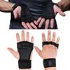 1 par Svarte 4-finger Håndleddsbeskytter Hansker Sklisikre Støtsikre Vektløfting Håndledd Treningshansker L
