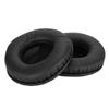 A Pair of Universal Black Cotton Replacement Earphone Ear Pads Cushion for 75mm Headphone