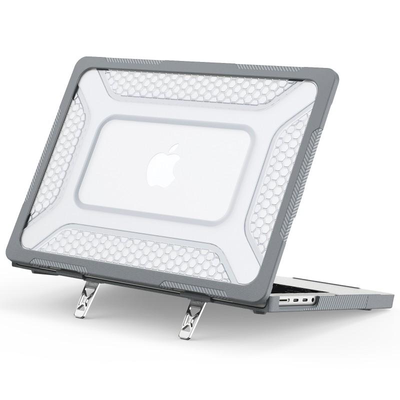 Clear Matte Hard Shell Case MacBook Air 13.6 Pro 14 With Stand Drop Protection Acrylic Multiple Colors