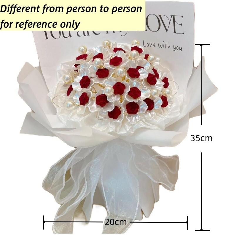 DIY Kreative Nicht-Verwelkende Rosen Handstrauß Materialpaket Geschenk für den Valentinstag der Freundin